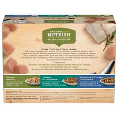 Rachael Ray Nutrish Chicken Lovers Variety Pack Natural Grain-Free Wet Cat Food 12 Count