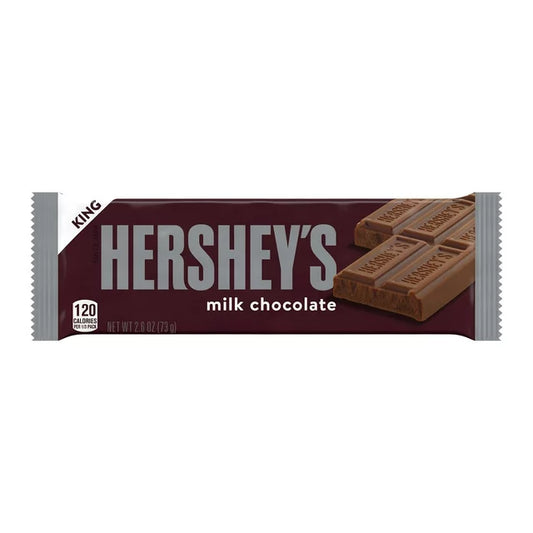 Hershey's Milk Chocolate King Size Candy Bar, 2.6 oz