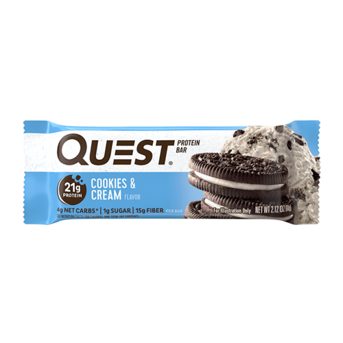 Quest Nutrition Protein Bar Cookies And Cream, 2.12 oz.