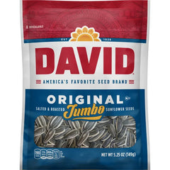 David Seeds Roasted and Salted Original Jumbo Sunflower Seeds, 5.25 Oz
