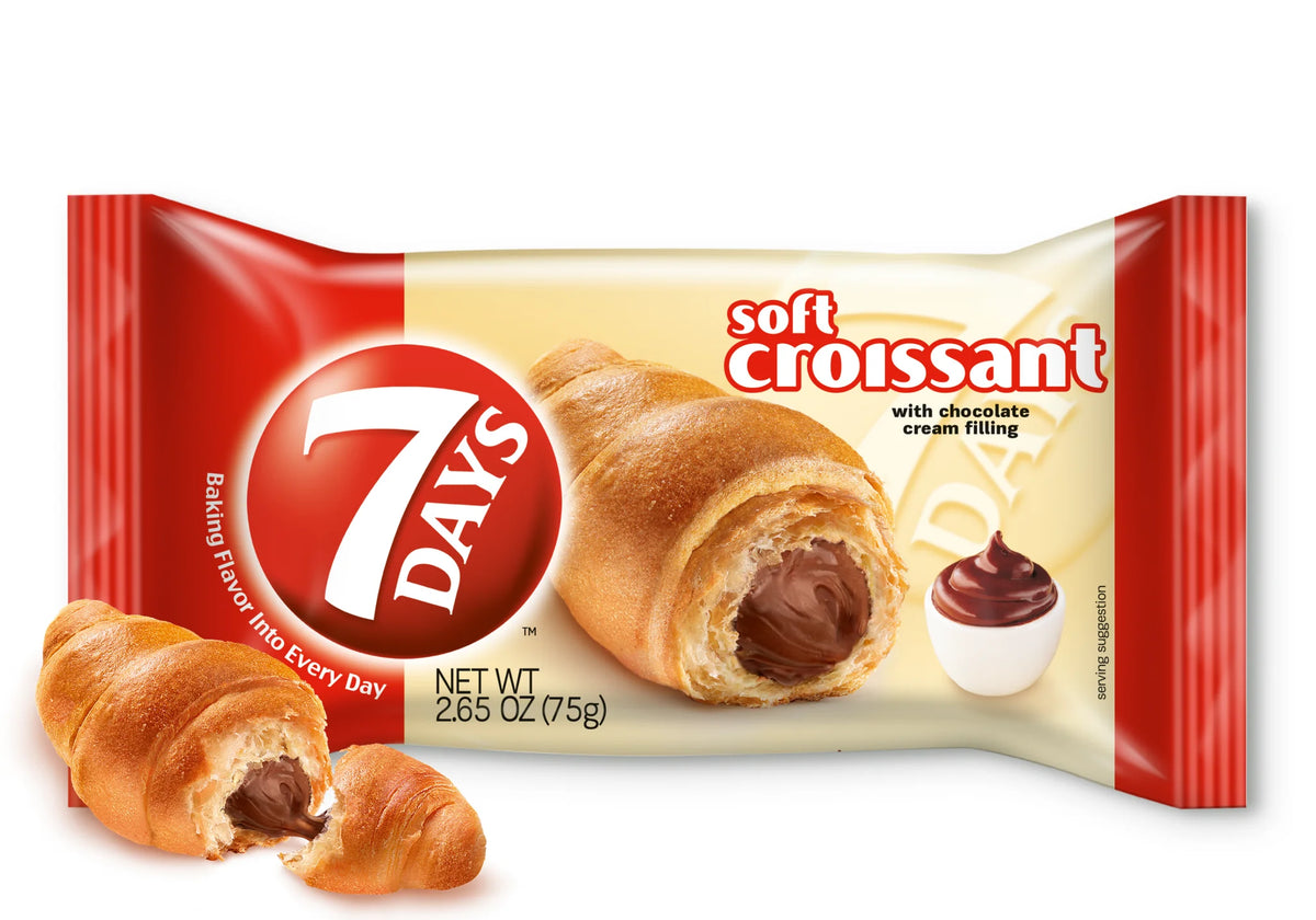 7Days Soft Croissant Chocolate, Multi-Pack, 16 Count