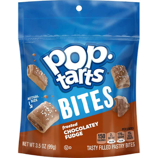 Pop Tarts Bites, Frosted Chocolatey Fudge, 3.5 oz Bag
