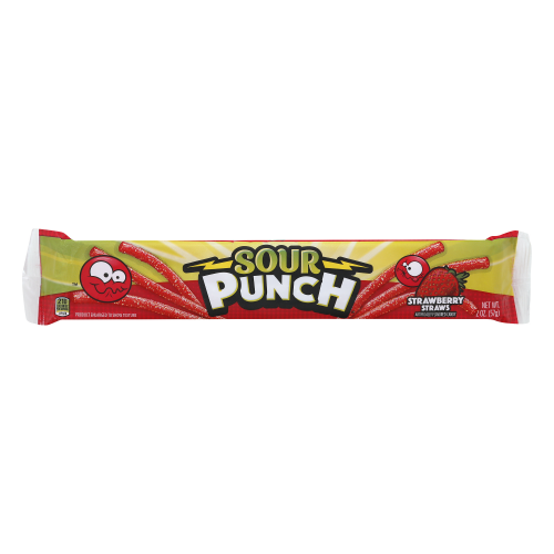 Sour Punch Strawberry Straws, 2 oz