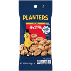 Planters Salted Dry Roasted Peanuts 6 oz