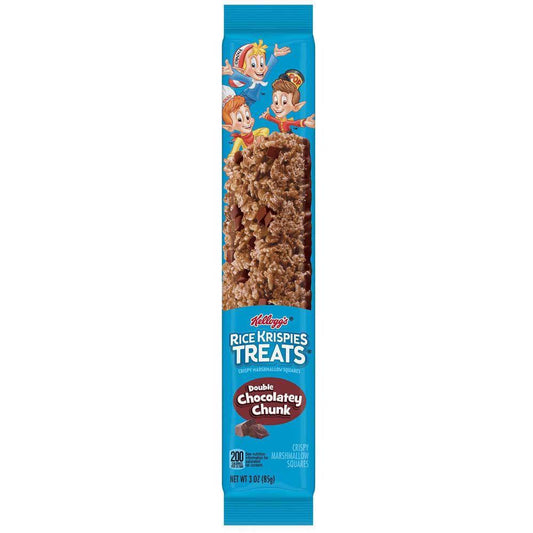 Kelloggs Rice Krispies Treats Double Chocolate Chunk Crispy Marshmallow Squares, 3 oz