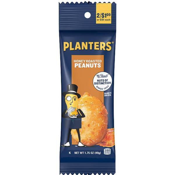 Planters Honey Roasted Peanuts 1.75 oz