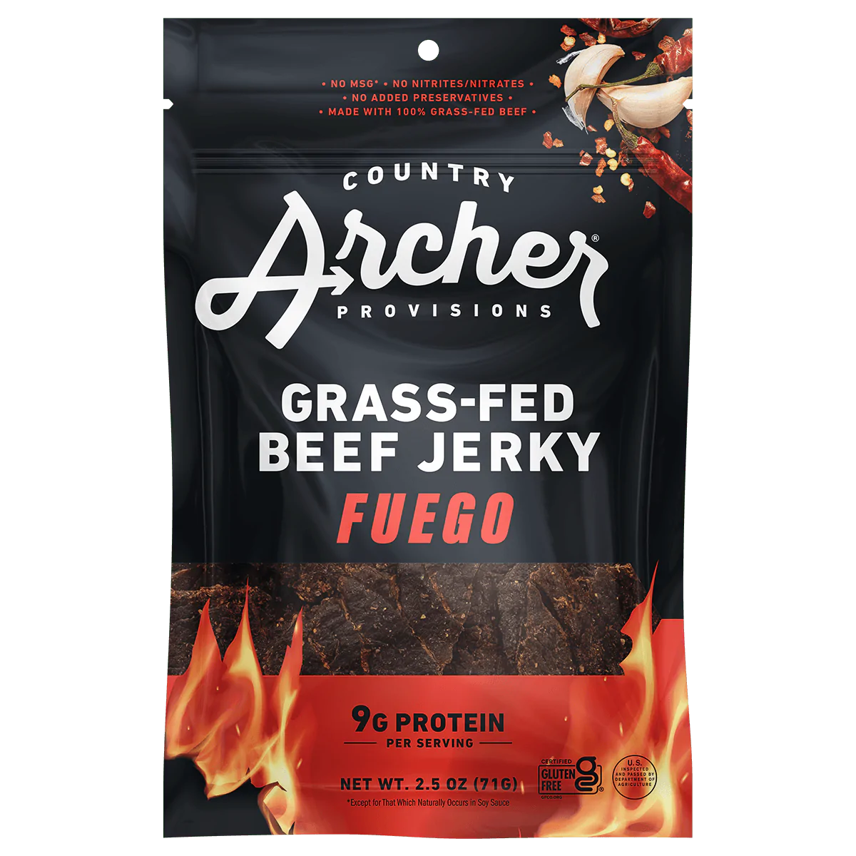 Discount Country Archer Spicy Fuego Beef Jerky | 12 Bags | Post Dated