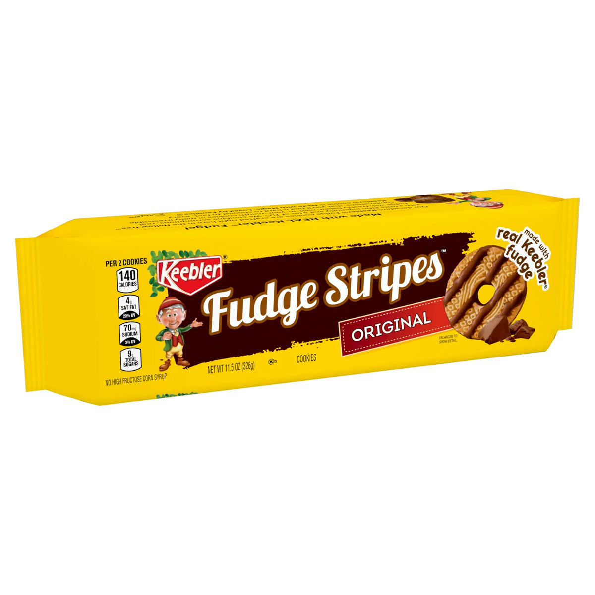 Keebler Fudge Stripes Original Cookies, 11.5 oz Package