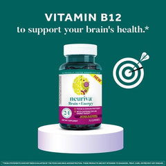 Neuriva Brain + Energy Gummies, Supports Focus and Concentration Plus an Immediate Energy Boost, 75ct Blackberry