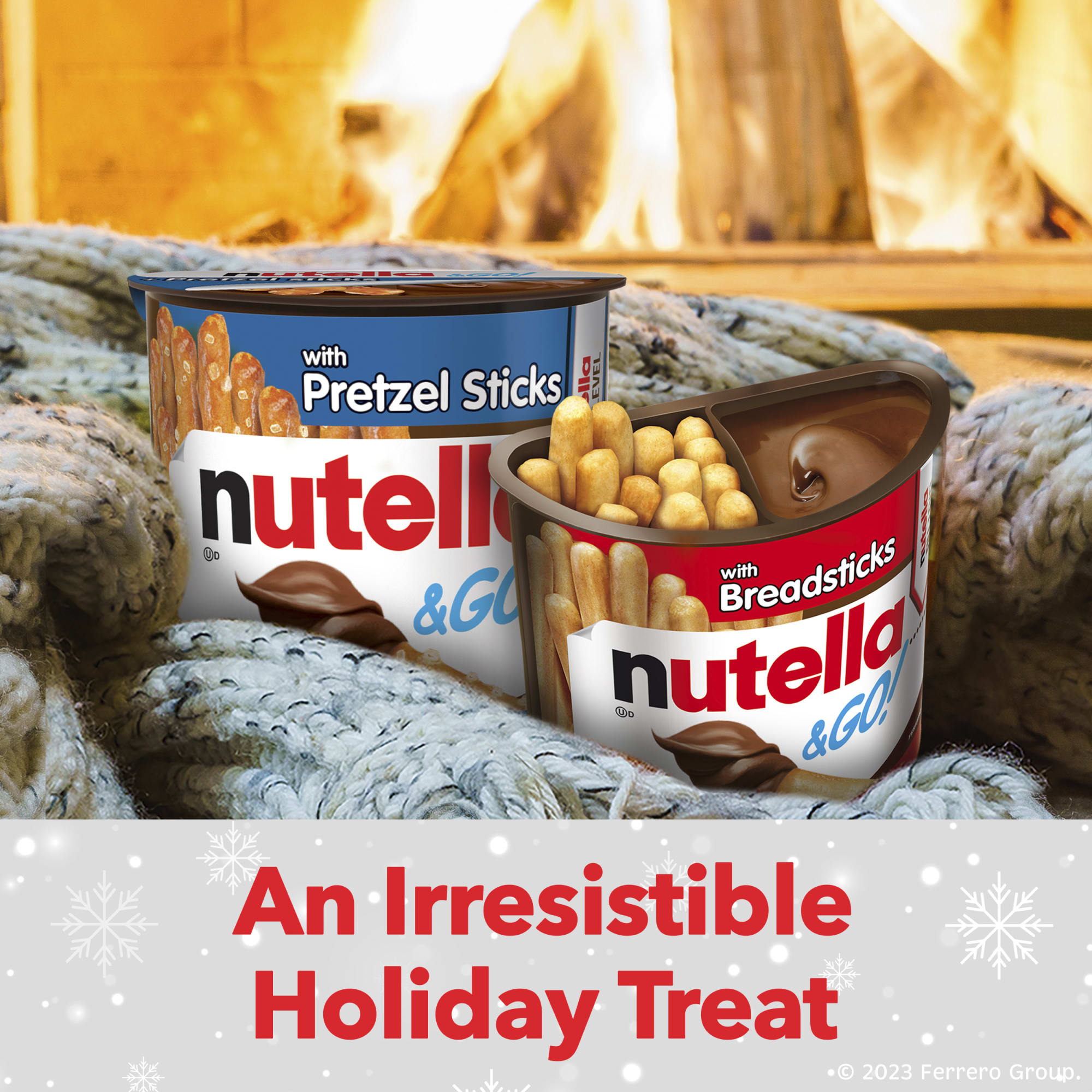 Nutella & GO! Hazelnut and Cocoa Spread With Pretzel Sticks 1.9 oz