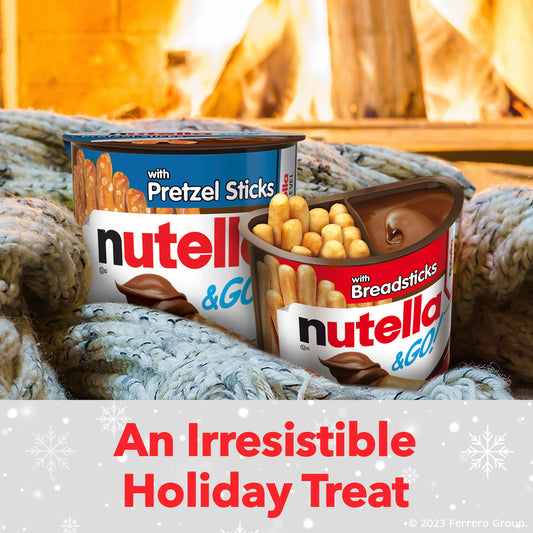 Nutella & GO! Hazelnut and Cocoa Spread With Pretzel Sticks 1.9 oz