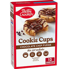 Betty Crocker Chocolate Chip Fudge Cookie Cups, 15.1 Oz