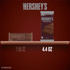 Hershey's Milk Chocolate XL Candy, Bar 4.4 oz, 16 Pieces