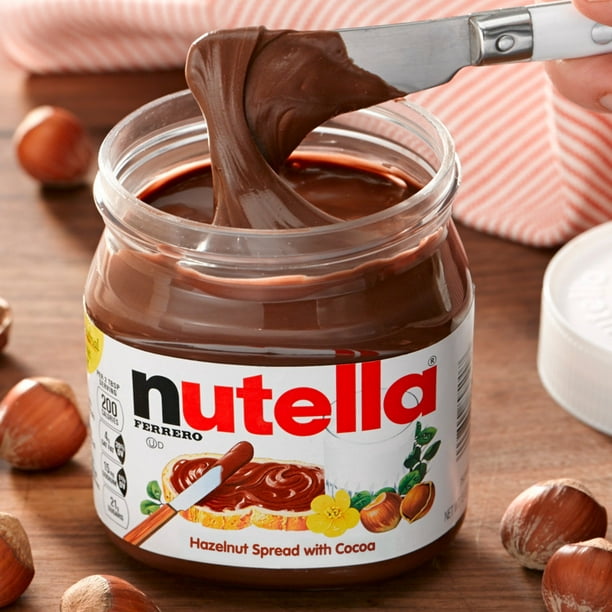Nutella Hazelnut Spread with Cocoa for Breakfast, 13 oz Jar