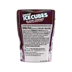 Ice Breakers Ice Cubes Black Cherry Sugar Free Chewing Gum, 3.24 oz, Bottle, 40 pieces