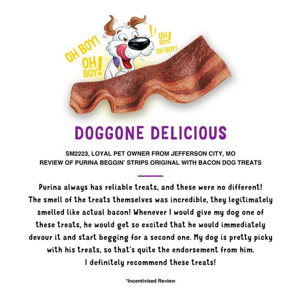 Purina Beggin' Strips Dog Treats, Original With Bacon Flavor - BargainBoxed.com