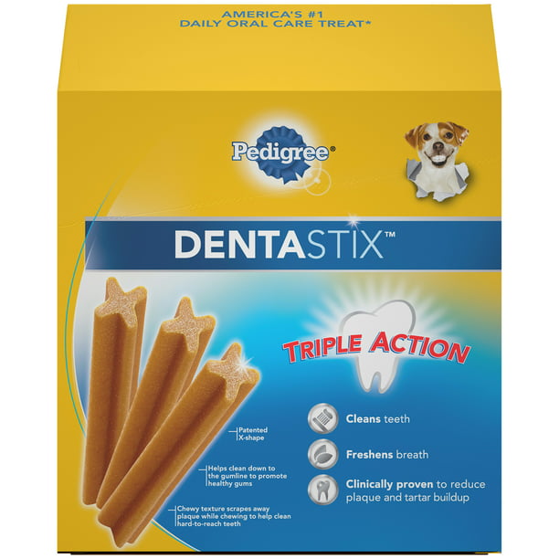 Pedigree Dentastix Original Flavor Dental Dog Treats for Small/Medium Dogs, 14.1 oz. Pack (25 Treats)