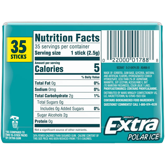 Discount Extra Polar Ice 35 Count Pack, Discount Gum