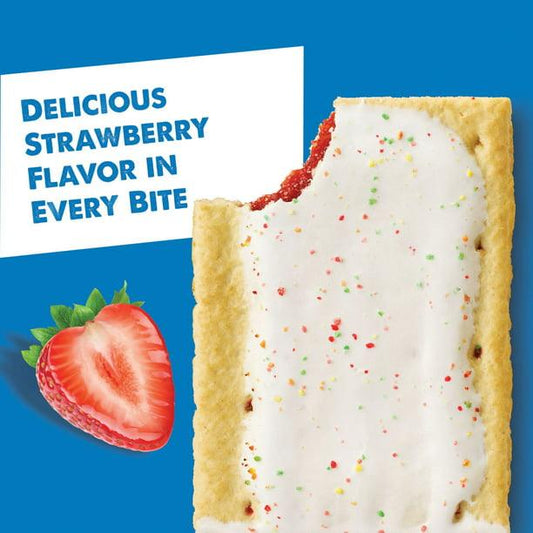 Pop-Tarts Frosted Strawberry Breakfast Toaster Pastries, 13.5 oz, 8 Count