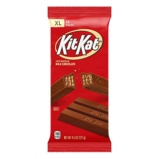 KIT KAT Milk Chocolate Wafer Extra Large Candy, Individually Wrapped, 4.5 oz, Bar