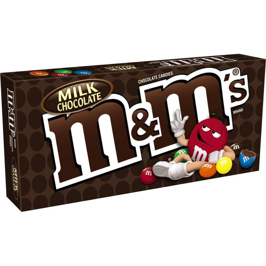 M&M'S Milk Chocolate Candy Movie Theater Box, 3.10 Ounce