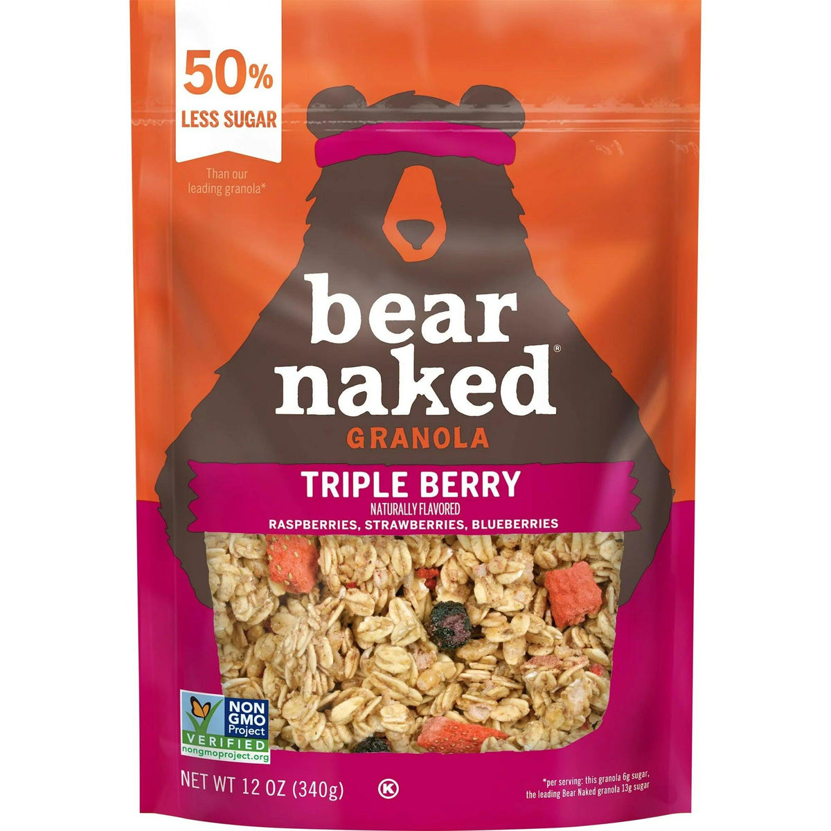 Bear Naked Triple Berry Granola Cereal, 12 oz Bag