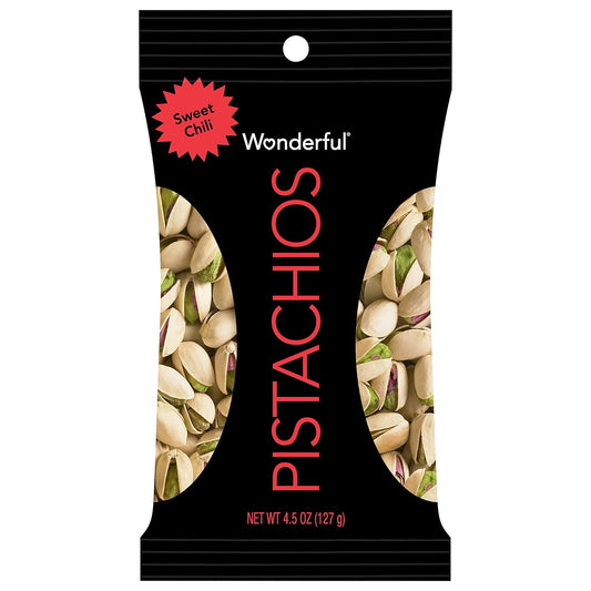 Wonderful Pistachios, Sweet Chili Flavored Nuts, 4.5 Ounce