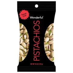 Wonderful Pistachios, Sweet Chili Flavored Nuts, 4.5 Ounce