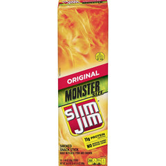 Discount Slim Jim Monster Smoked Meat Sticks 18 Count Box, Original Flavor, 18 Individual Sticks