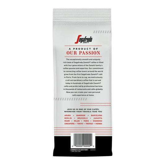 Segafredo Zanetti 100% Arabica Ground Coffee, Enzo Dark Roast, 10 oz