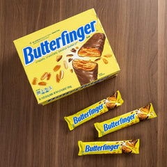 Full Size BUTTERFINGER Chocolate Candy Bars 1.9 oz Individually Wrapped (Pack of 36)