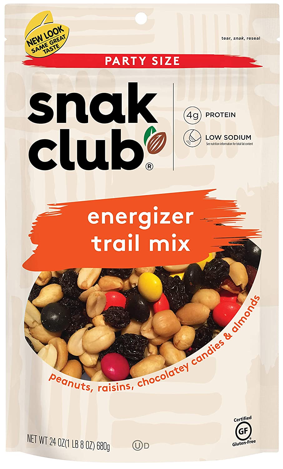 Snak Club Energizer Trail Mix Party Size, 24 Ounce Bag