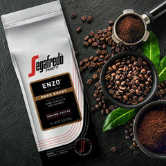 Segafredo Zanetti 100% Arabica Ground Coffee, Enzo Dark Roast, 10 oz