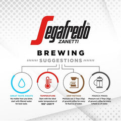 Segafredo Zanetti 100% Arabica Ground Coffee, Enzo Dark Roast, 10 oz