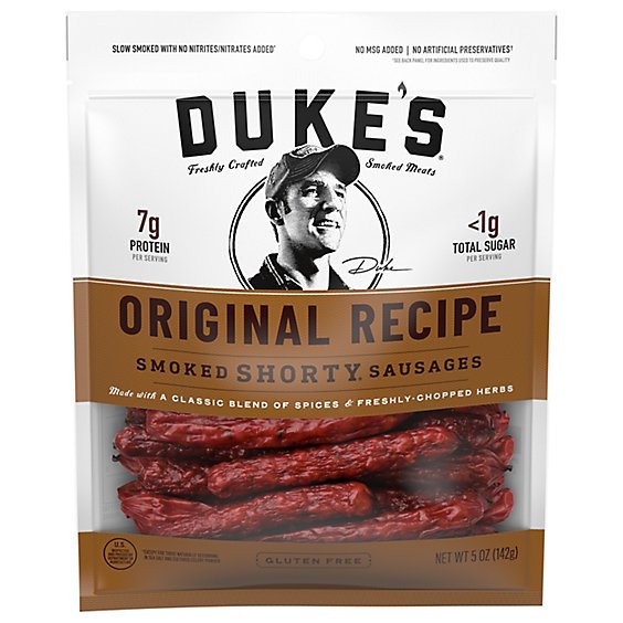 Duke's Original Recipe Smoked Shorty Sausages - 5 Oz