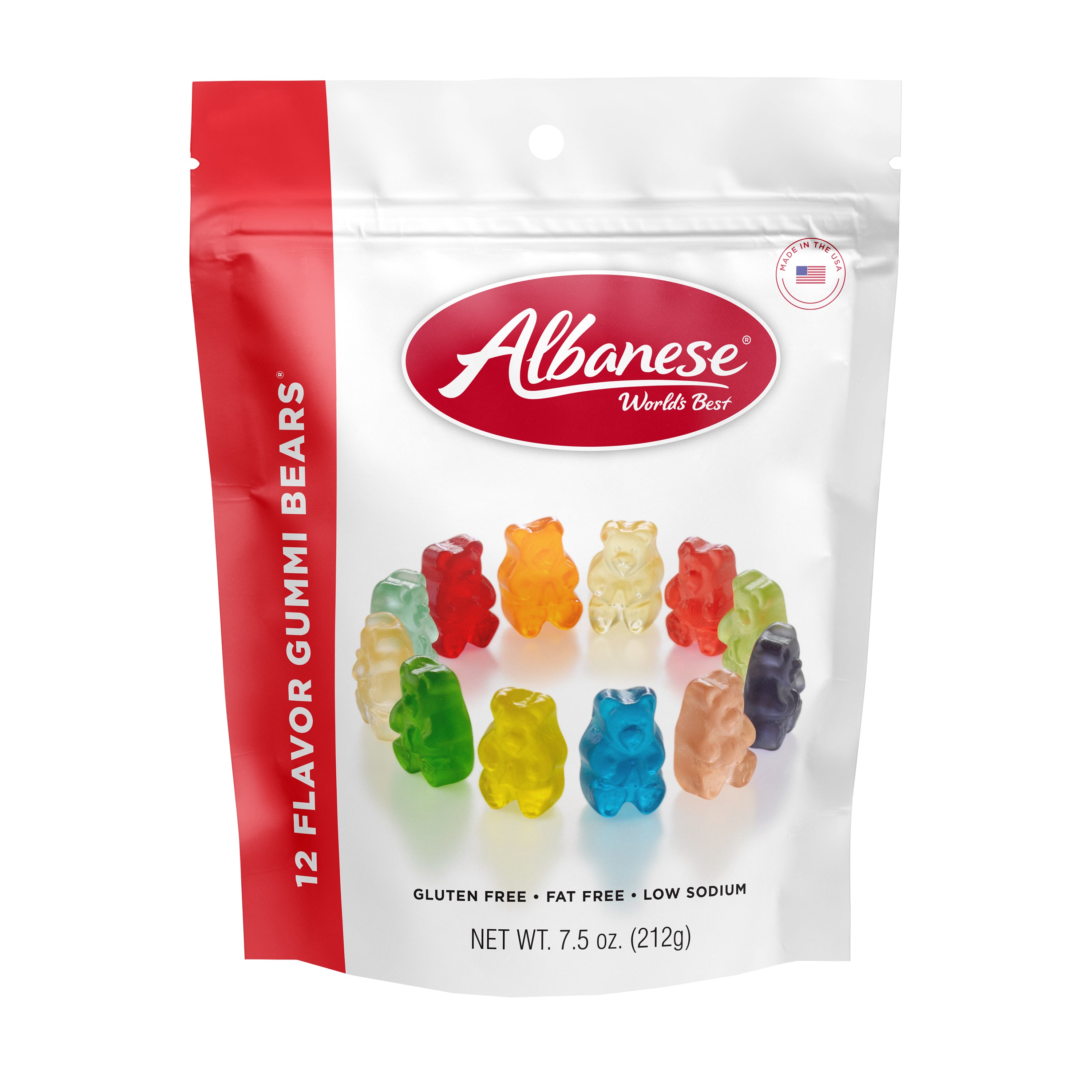 Albanese World’s Best 12 Flavor Gummi Bears, 7.5oz