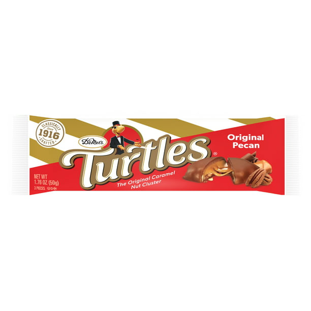Demet's Turtles Original Pecan Milk Chocolate Clusters, 3 Pieces, 1.76 oz
