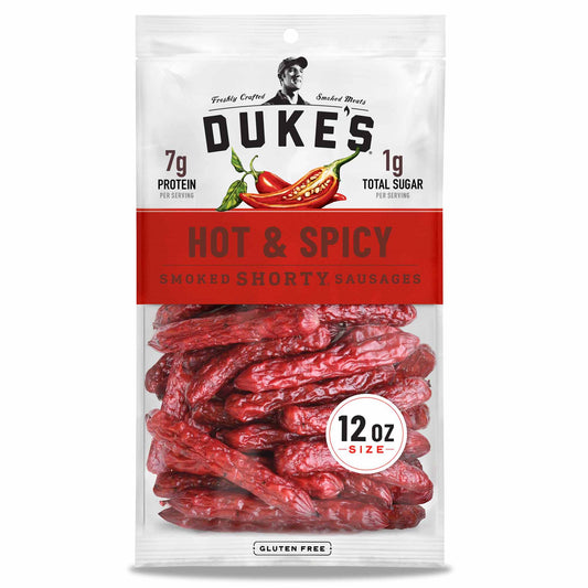 Duke's Hot & Spicy Smoked Shorty Sausages,12 Oz