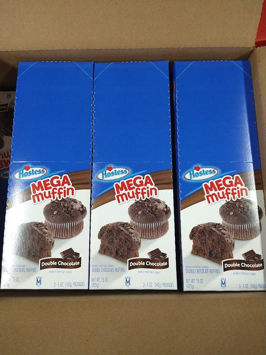 Discount Hostess Double Chocolate Chip Mega Muffins | 25 Count | Post Dated