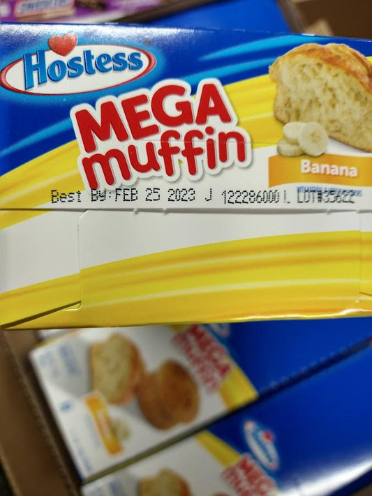 Discount Hostess Banana Mega Muffins | 25 Count | Post Dated