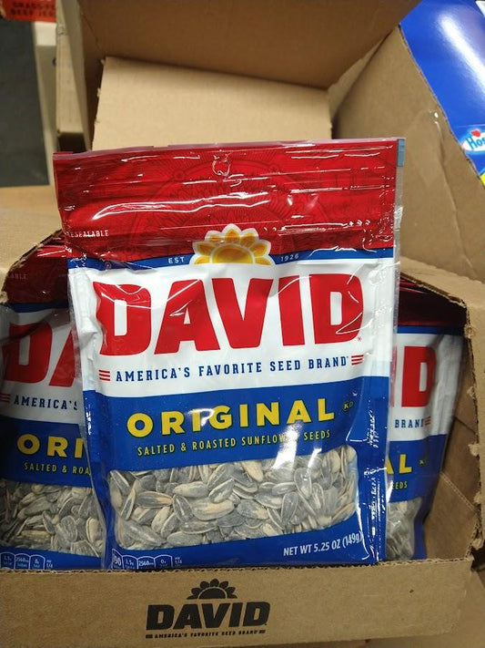 Discount Original David Sunflower Seeds 5.25 oz | 24 Count | Post Dated