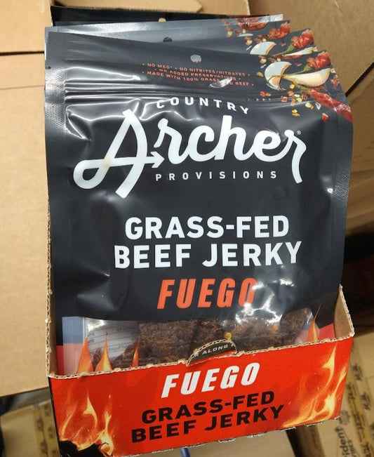 Discount Country Archer Spicy Fuego Beef Jerky | 12 Bags | Post Dated