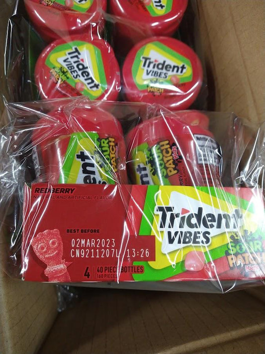 Discount Trident Vibe Sour Patch Kids Gum Redberry