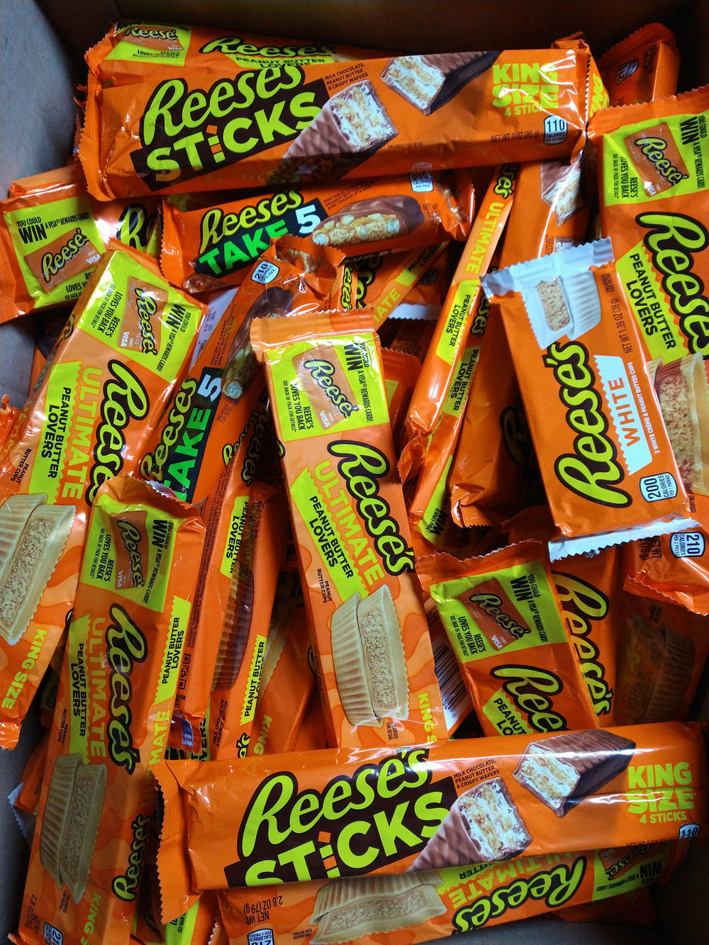 Bulk Reese's Variety Mix Bargain Box - 50 Items - BargainBoxed.com