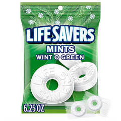 Life Savers Wint-O-Green Breath Mints Hard Candy - 6.25 oz Bag