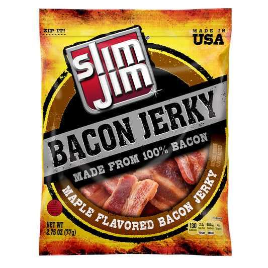 Slim Jim Bacon Jerky, Maple Flavor, 2.75 oz