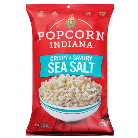 Popcorn Indiana Sea Salt Popcorn, 2.1 Ounce Bag