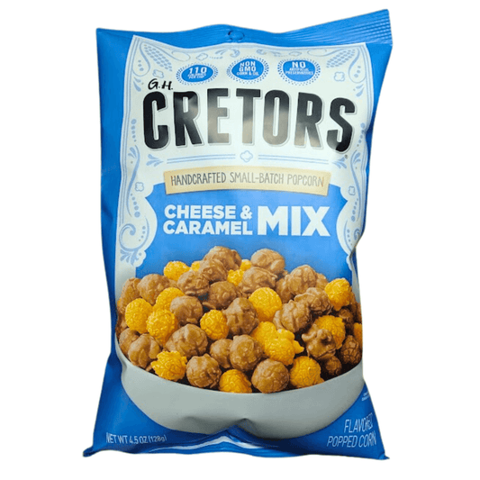 Cretors Handcrafted Small-Batch Popcorn Cheese & Caramel Mix, 4.5 oz Bag