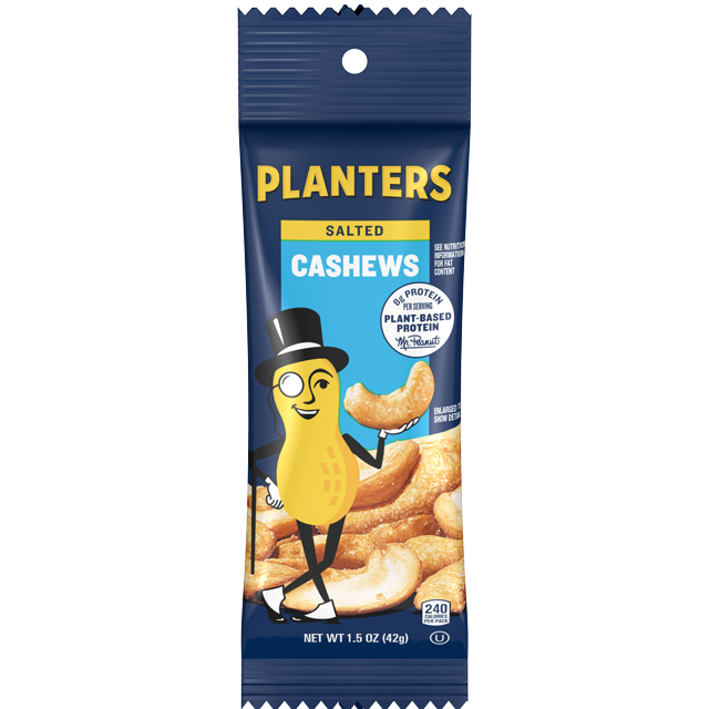 Planters Salted Cashews 1.5 OZ Bag