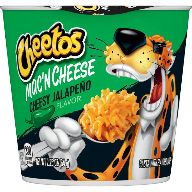 Cheetos Mac 'N Cheese Instant Macaroni, Cheesy Jalapeno Flavor, Single 2.25 oz Cup